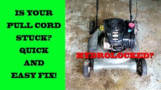 Stuck Lawnmower Pull Cord? Quick and Easy Fix!!