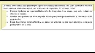 Pregunta (3/10) Juicio Situacional para Competencias Comportamentales Decreto 815 de 2018.