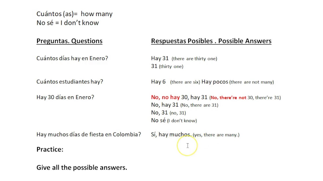 How To Say There Is Or There Are In Spanish Unidad 2 YouTube