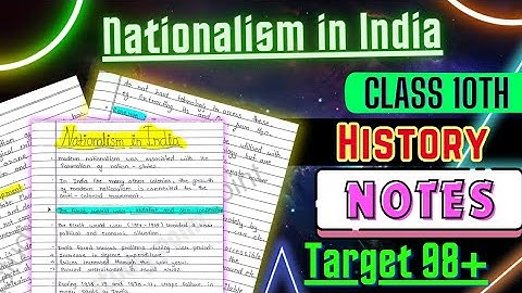 | Nationalism in India | Class 10 | Toppers Notes with PDF | History Ch-2| ‎@Edustudy_point
