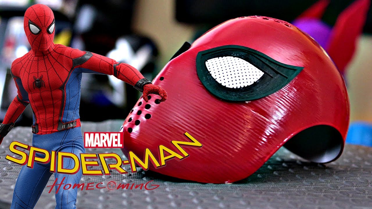 Spider-Man Mask with Magnetic Eyes PART 1| How to 3D Print and Assemble |  Spider-Man Homecoming - YouTube