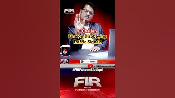 Fines on Disobeying Traffic Signals | #echallan #karachitrafficfines #firwithfaheemsiddiqui