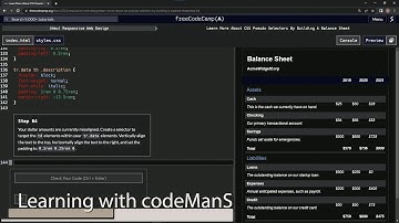(scrapped) learn2code | freeCodeCamp (New) Responsive Web Design - Building a Balance Sheet: Step 64