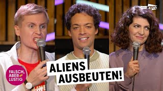 Aurel Mertz will Aliens melken | „falsch, aber lustig“ mit Till Reiners, Moritz Neumeier, Filiz Tasdan