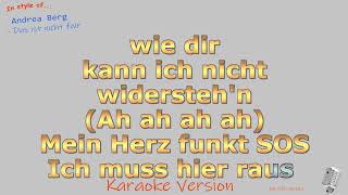 Andrea Berg - Das ist nicht fair - Instrumental und Karaoke