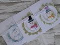 3 Cards - 3 Techniques / SSS Pine Needle Border/Picture Book Snowman Dies / C&CT