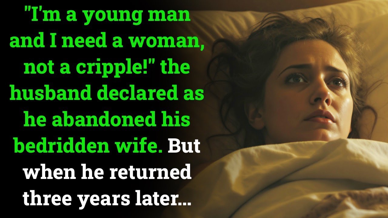 Мне нужна женщина, а не калека! — сказал муж, убегая от жены... вернувшись через 3 года.