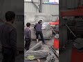 Rebar Bending Machine in Action! Workers Shape Steel Into Complex Forms