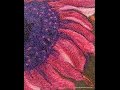 Thread Sketching in Action No 58  - Sunflower in Pink