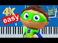 Super why theme song easy piano tutorial