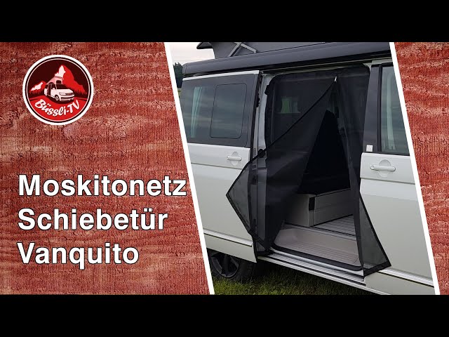Mayr VanQuito feinmaschiges Moskitonetz Mückennetz Insektenschutz mit Magnet-Reißverschluss  VW T5/T6 Schiebetür