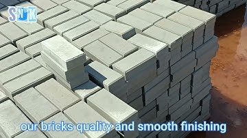 SNK INTERLOCK BRICKS SMOOTH FINISHING AND QUALITY#interlockbrick #interlock #interlockbrickhouse