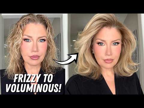 How I Get The PERFECT Blowout At Home (Fast Routine For Frizzy, Stubborn Hair!)