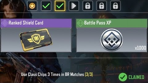 Call Of Duty Mobile Use Class Chips 3 Times in BR Matches Task Complete