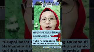 Gawat! Gunung Dukono Erupsi, Radius Bahaya Jadi 4 KM! 🌋 #Shorts