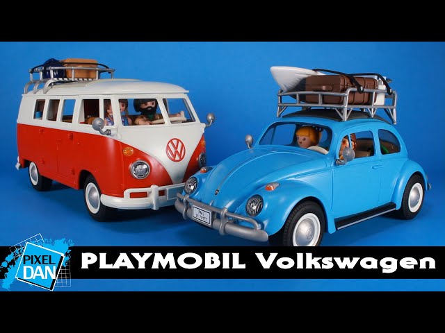 PLAYMOBIL Volkswagen Beetle & T1 Camping Bus