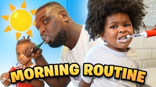 Dad Home Alone with the Kids MORNING ROUTINE!