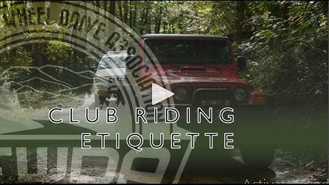 SFWDA - Trail Riding Etiquette when Off Road with a Group, Best Practices
