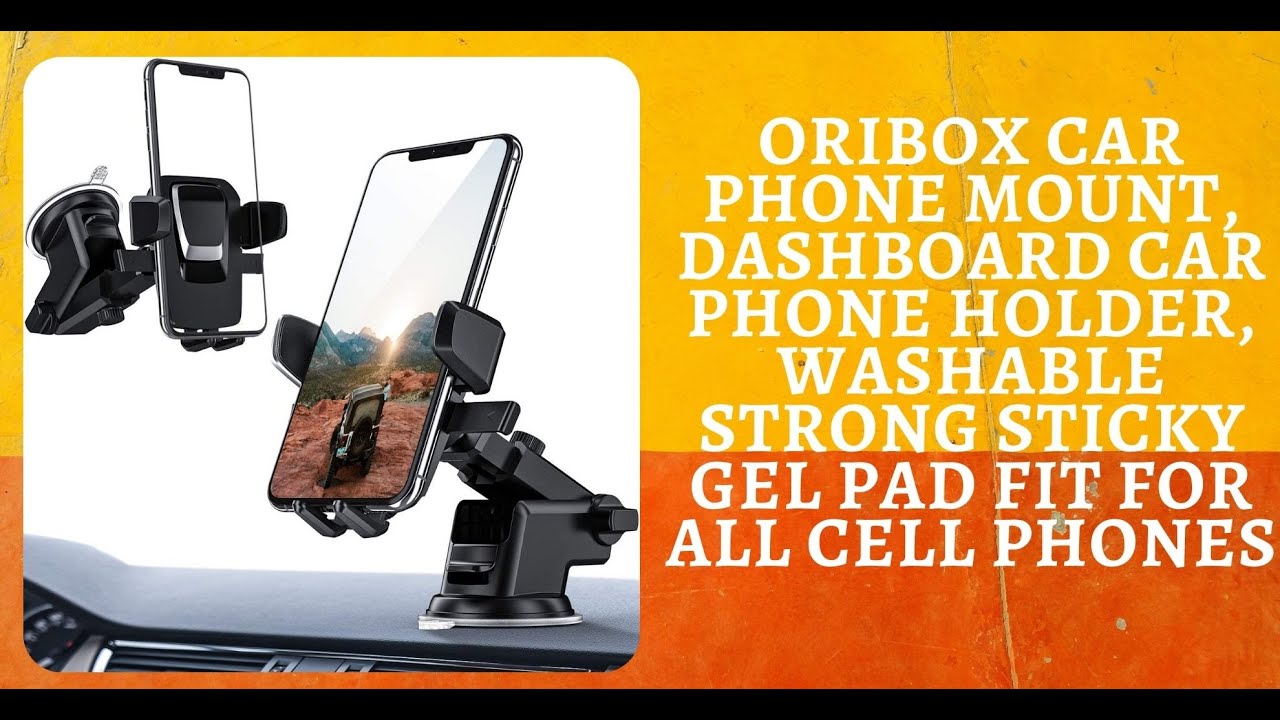 and All Phone ORIbox Car Phone Mount Dashboard Car Phone Holder Samsung for iPhone 