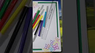 Full Easy Flower Border Design🎨🖌️ News