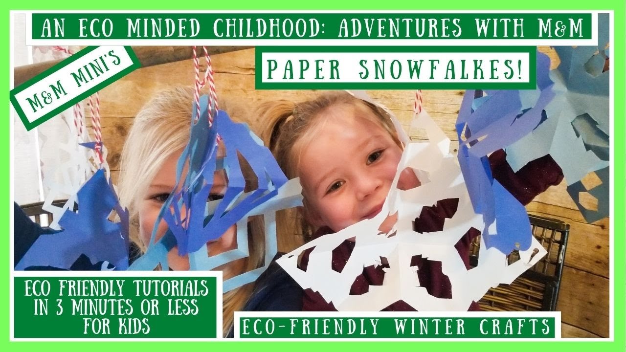 How To Make Paper Snowflakes | Winter Crafts For Kids! - YouTube
