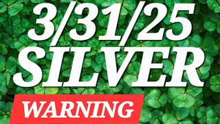 🚨🚨Huge SILVER WARNING