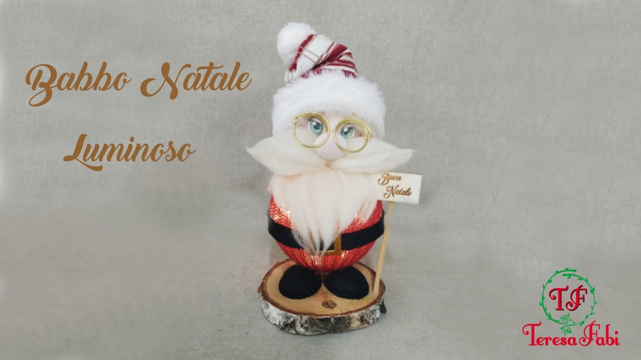 Babbo Natale Da Esterno Luminoso Come REALIZZARE un BABBO NATALE LUMINOSO con VISO STAMPATO E TUBOLARE