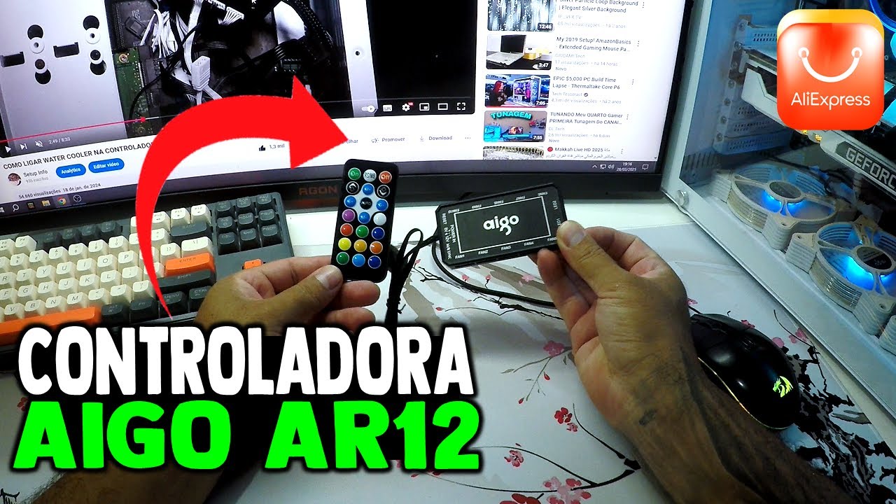 CONTROLADORA AIGO AR12 - Melhor Controladora RGB do Aliexpress - YouTube