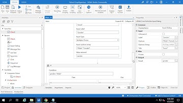 UiPath Studio -  Using Multi choice input dialog to feed data