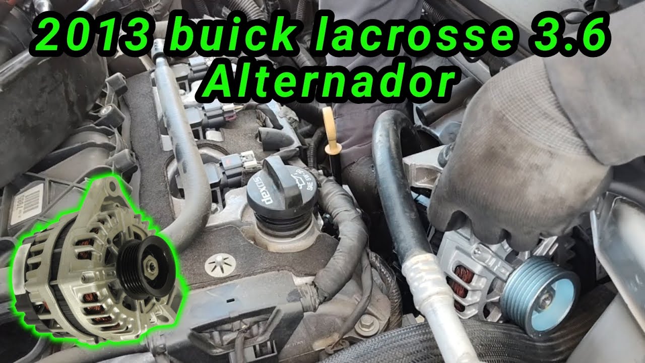 2013 buick lacrosse 3.6 Cómo cambiar el alternador ( How to change the alternator )