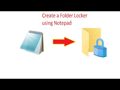 How to create a Batch Folder locker using Notepad