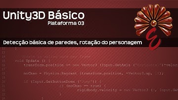 Unity 3D Básico - Plataforma 03 - Detecção básica de paredes, rotação do personagem (Unity3d 4.3.2f)