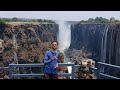 V165 لحظة الوصول إلى واحدة من أعظم عجائب إفريقيا شلالات فيكتوريا 