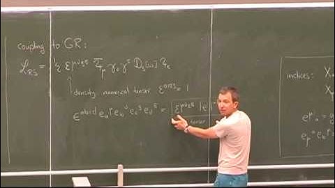 Henning Samtleben - Supergravity and Exceptional Field Theory, part 1