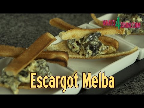 Escargot Melba - Escargot with Garlic, Chilli & Sour Cream on Melba Toast