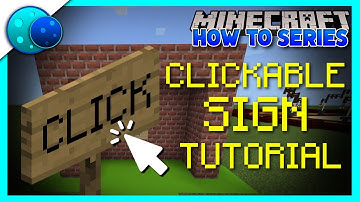 How To Make Clickable Signs Using Commands! On Minecraft Bedrock Edition!