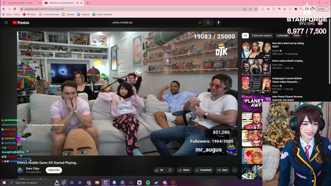 Emiru Reflects On Her Cringe Mobile AD'S YouTube