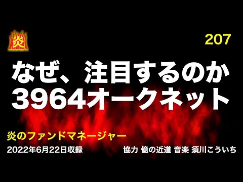 なぜ、注目するのか。3964オークネット【炎207】