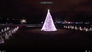 Christmas tree is lit in White House ceremony screenshot 2