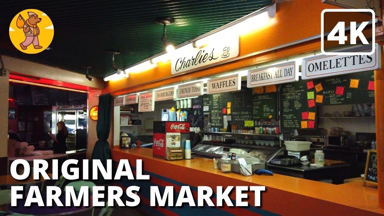 Original Farmers Market & The Grove | Los Angeles Walking Tour | 4k ...