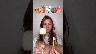 Big or Small challenge 😂 Giant pretzel or pink gummy ice cream?#video#view#shorts