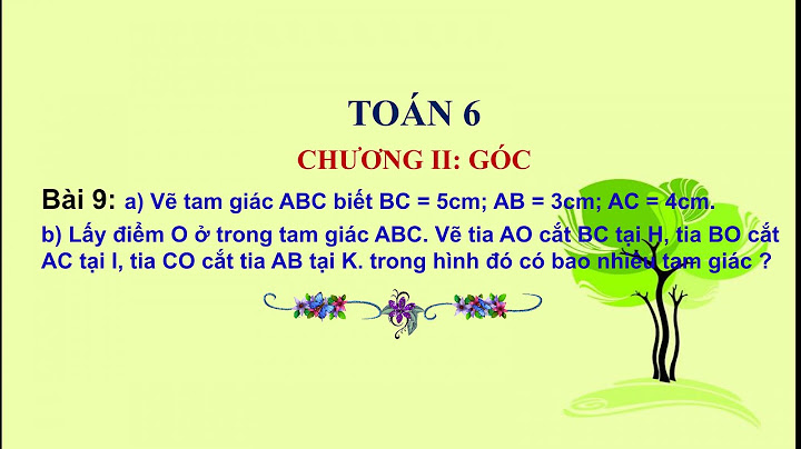 Có tam giác nào mà độ dài 5cm 3cm 2cm