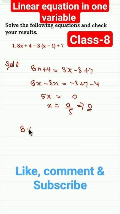 Solve The Equations 8x 4 3 x 1 7 Linear Equation In One solve-the-equations-8x-4-3-x-1-7-linear-equation-in-one