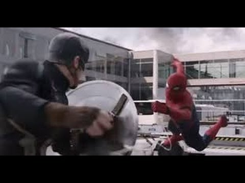Captain America vs Spiderman Fight Scene   Captain America Civil War
