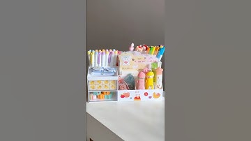 Pinteresty Desk Organizer 🎀✨#trending #asmrsounds #organizer #stationery #desksetup