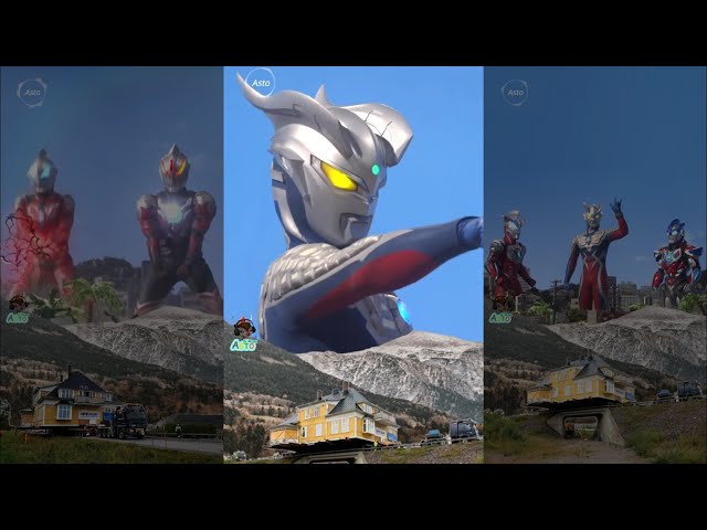 Ultraman Zero, Geed, dan Orb vs DJ Papa Lihat Aku Bernyanyi vs Truk Angkut Rumah TikTok Viral Asto class=
