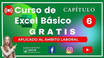 Curso de Excel Básico – Aplicado al ámbito laboral. Capítulo 6