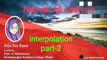 22. INTERPOLATION || Newton Gregory Formula for Backward || Numerical Analysis || Honours 3rd year