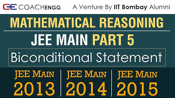 MATHEMATICAL REASONING - JEE Main Concepts Part 5 - By Nitesh Choudhary