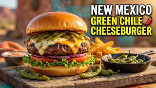 Hatch Green Chile Cheeseburger | Easy Southwestern Burger Recipe